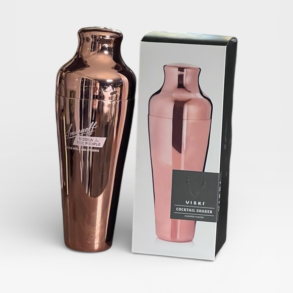 Viski Copper Cocktail Shaker 25oz - Picture 6 of 7